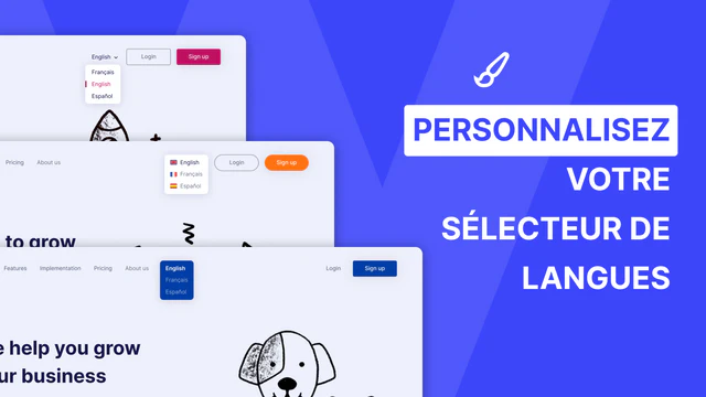 Personnalisez votre sélecteur de langues
