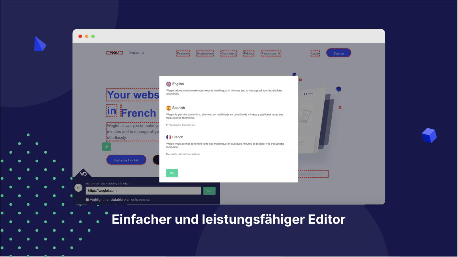 Kontext-Editor für bessere Übersetzungen