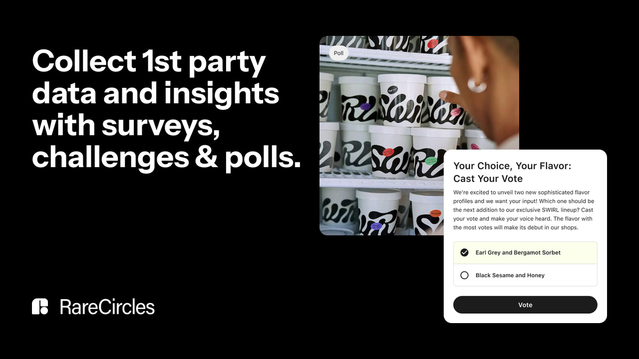 Een scherm dat de resultaten van een poll toont.