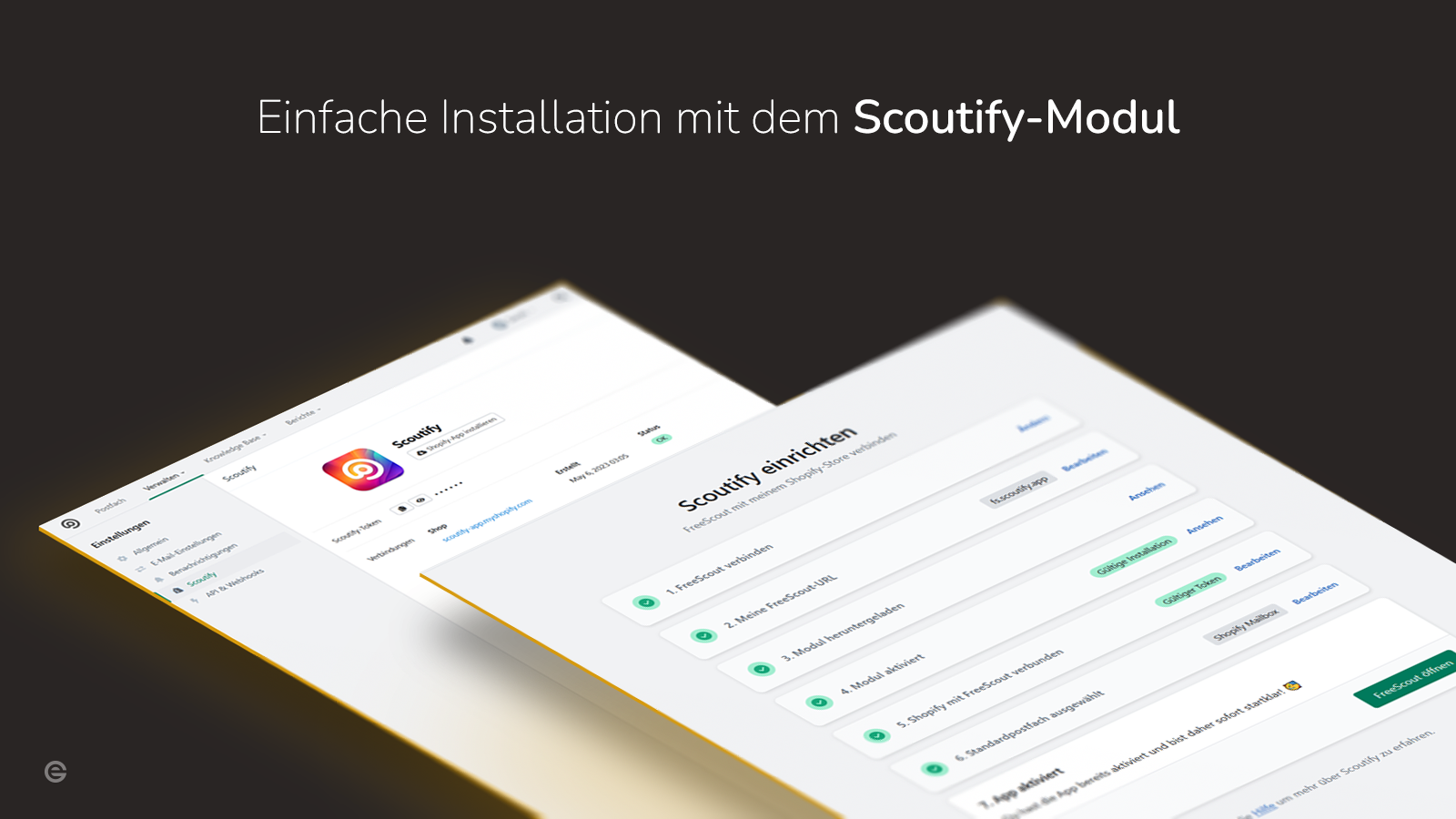 Einfache Installation mit dem Scoutify-Modul