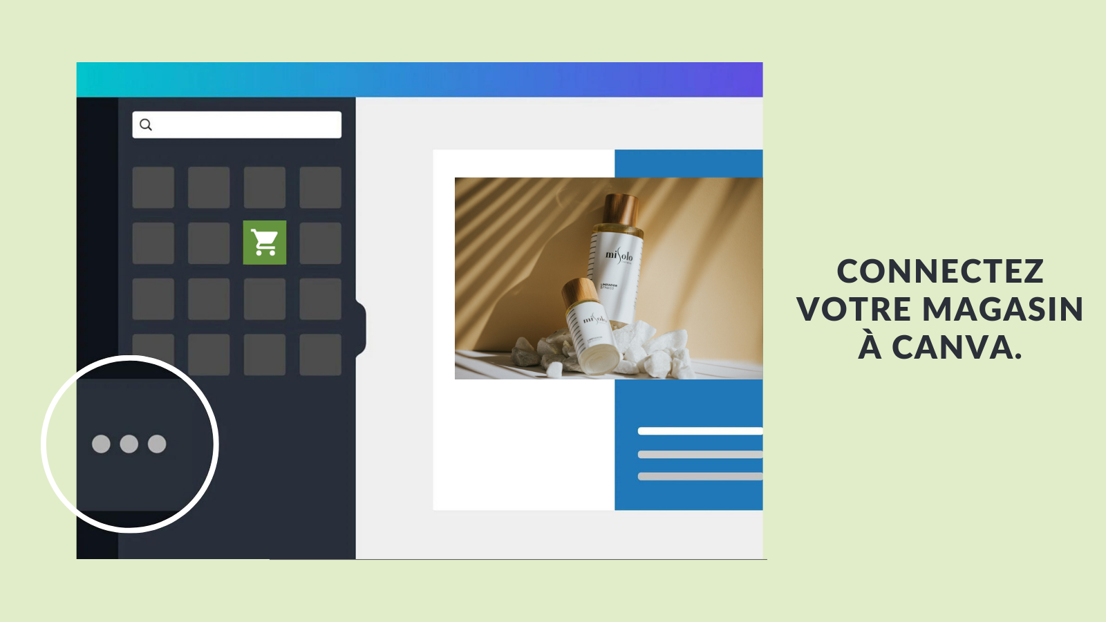 Conecta tu tienda con Canva.