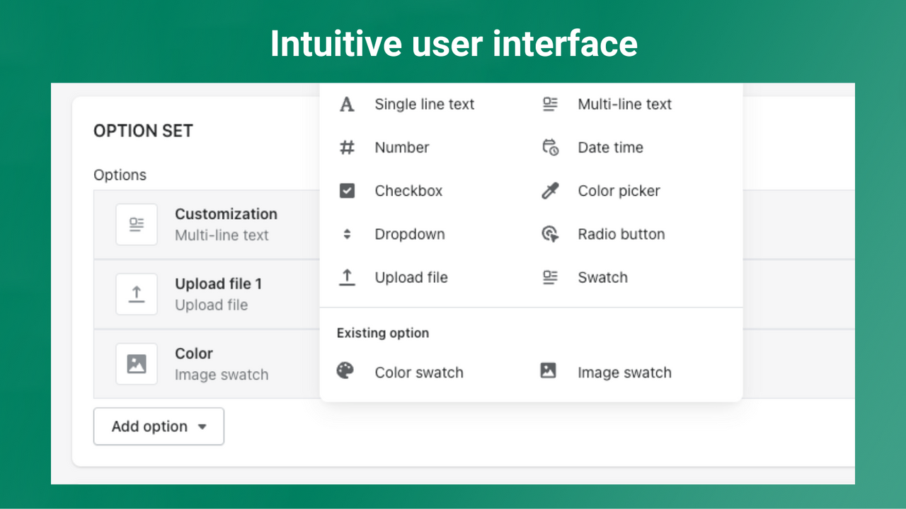 Intuitive Benutzeroberfläche