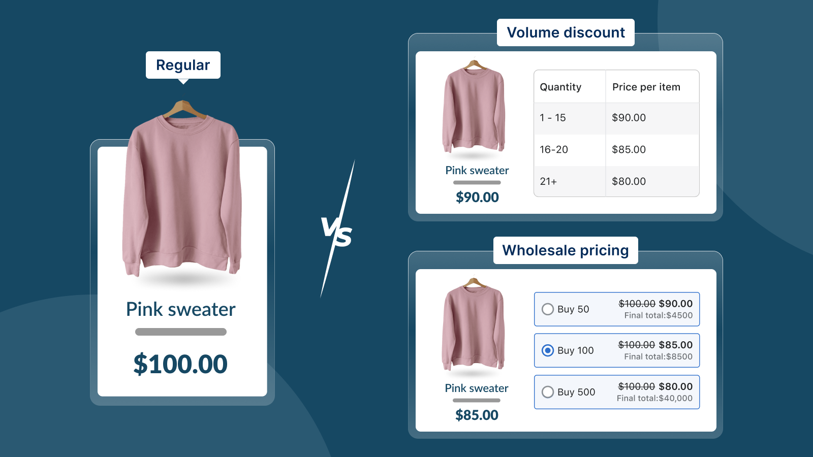 Wholesale Hero & B2B Pricing Screenshot