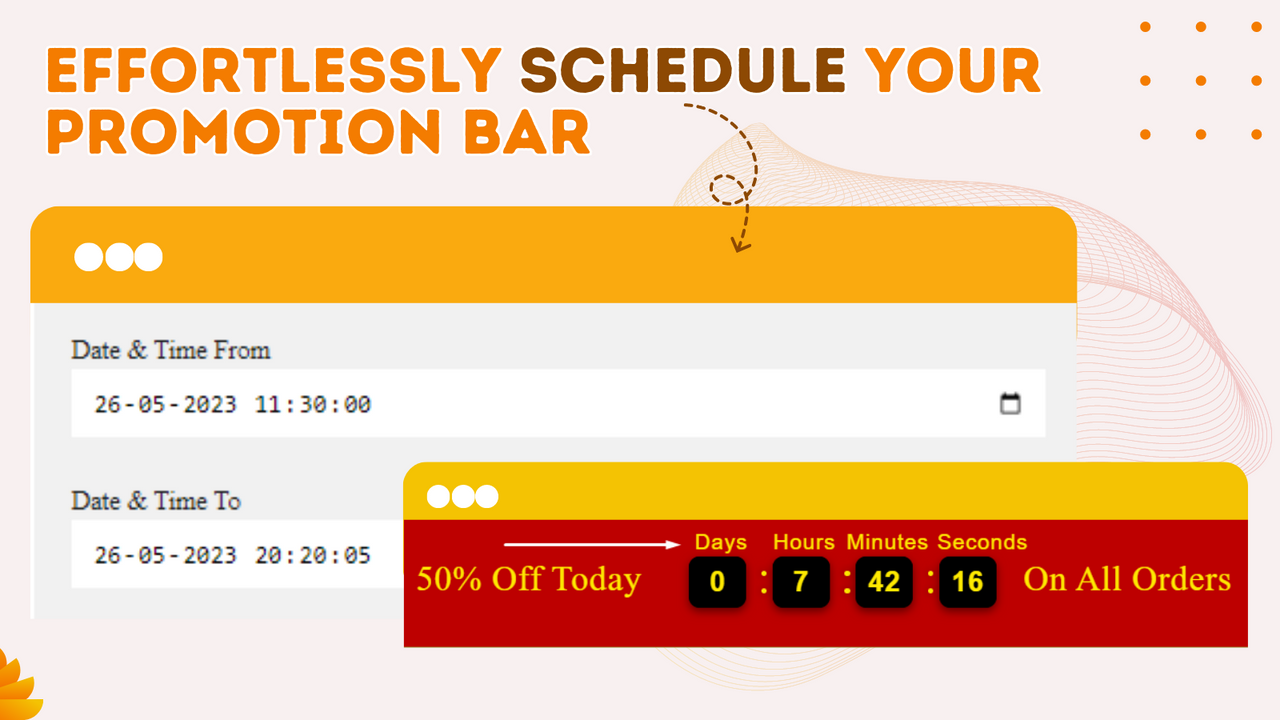  Effortlessly Schedule Your Promotion Bar