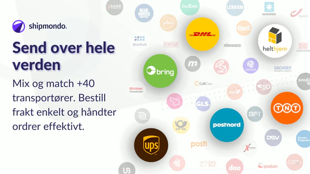 Send med Bring, PostNord, Helthjem, UPS med mer