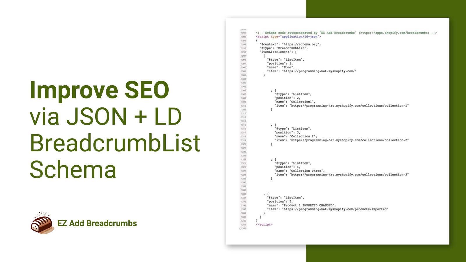 Verbeter SEO via JSON+LD BreadcrumbList Schema