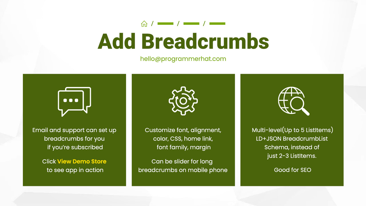 Añadir Breadcrumbs
