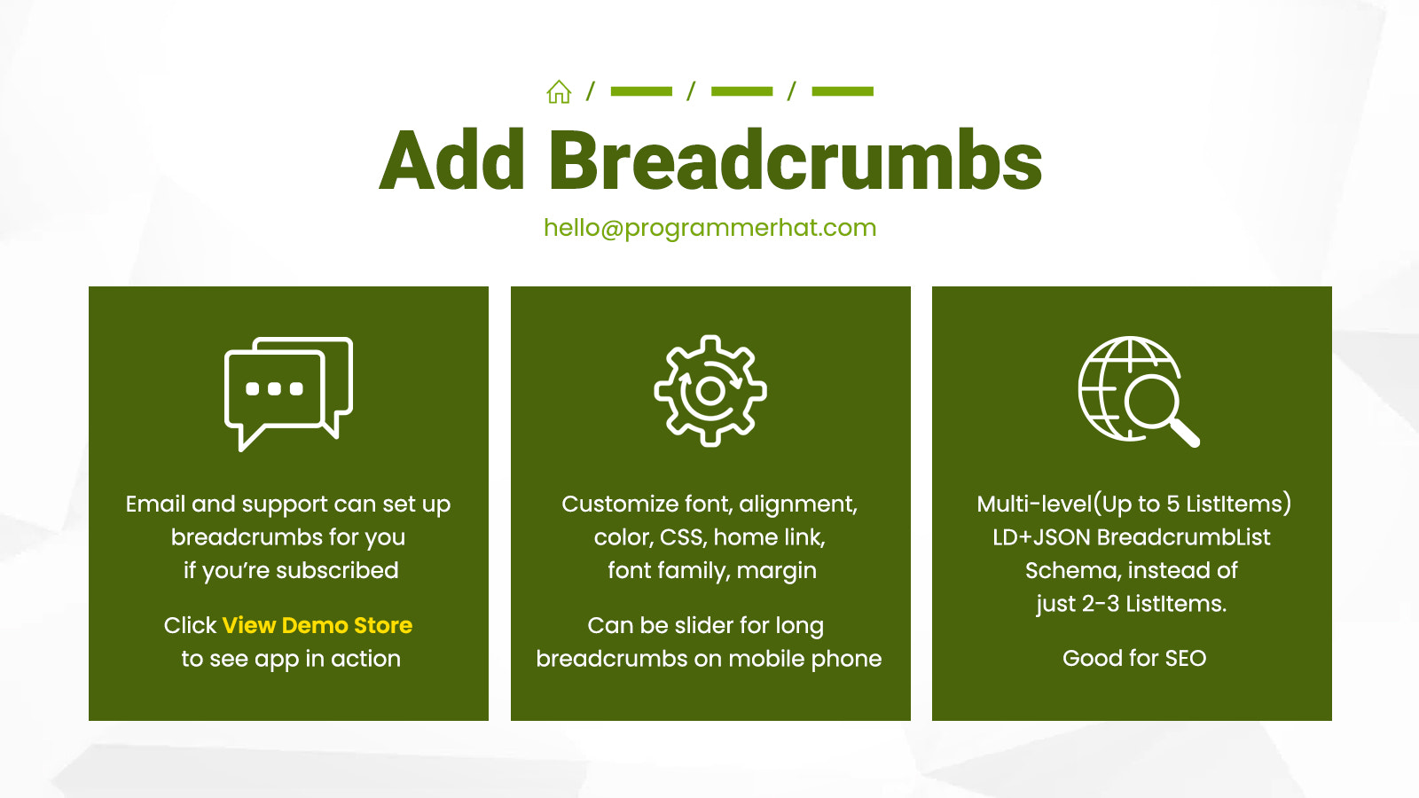 Añadir Breadcrumbs