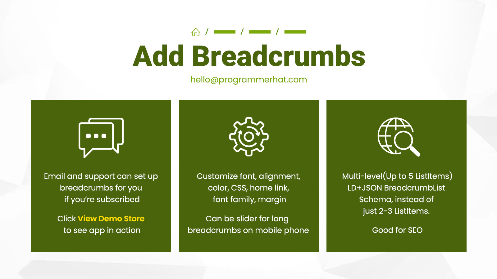 Adicionar Breadcrumbs