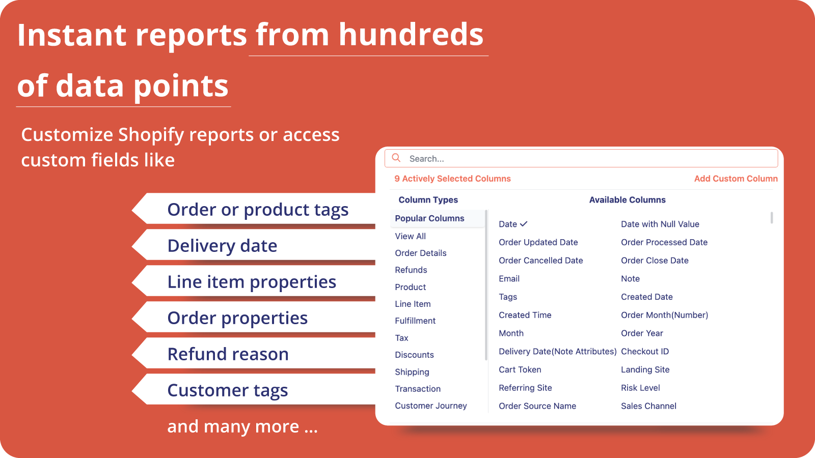 Data Export Reports