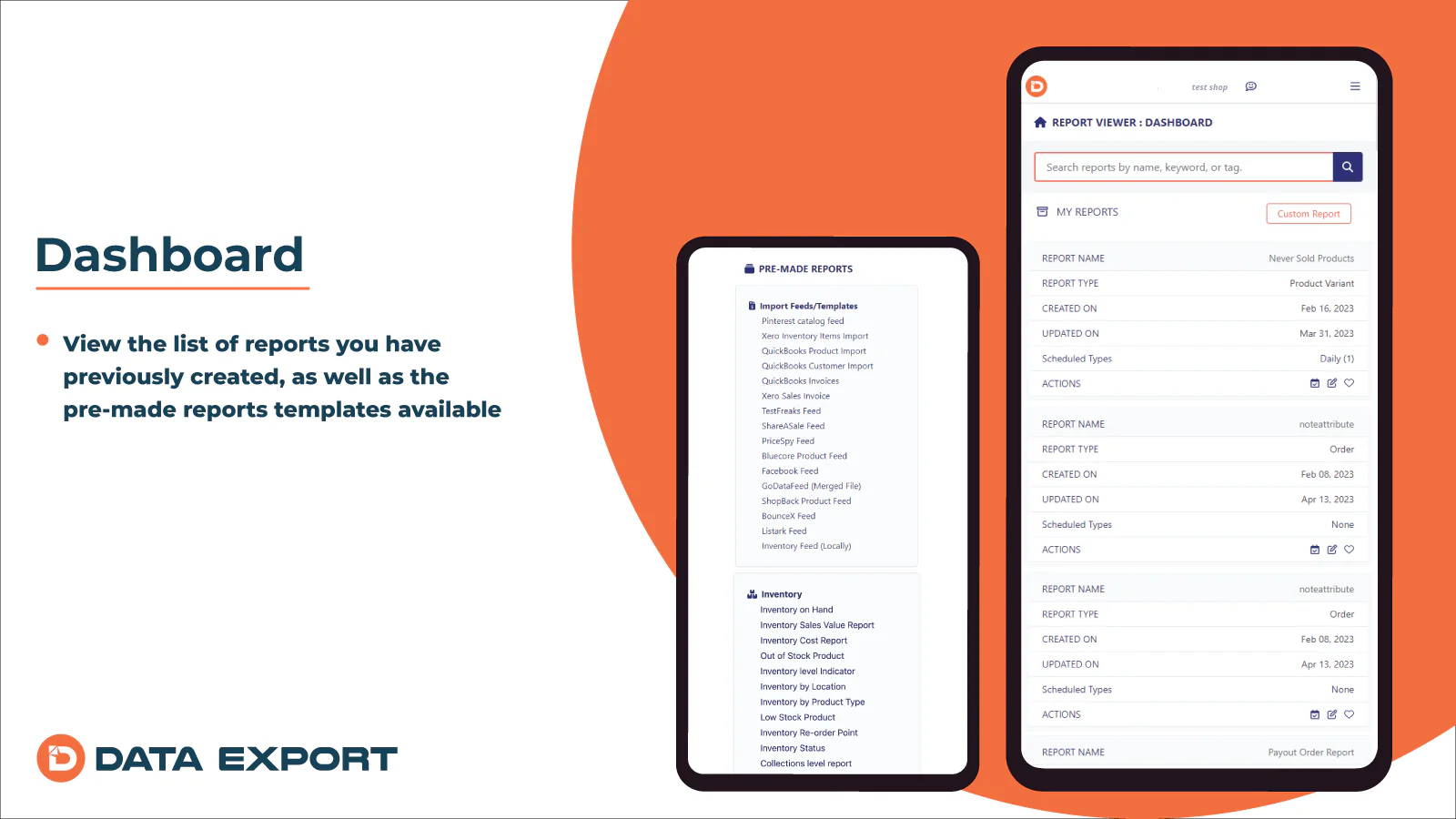 Rapport Dashboard