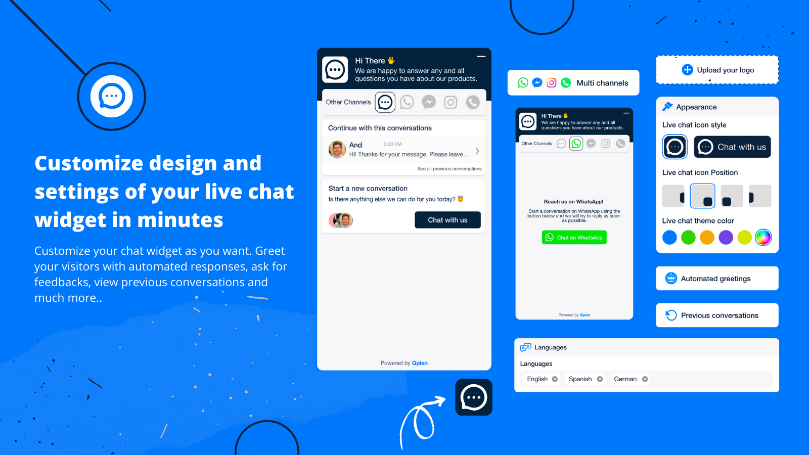 Qpien ‑ Helpdesk & Live Chat Screenshot