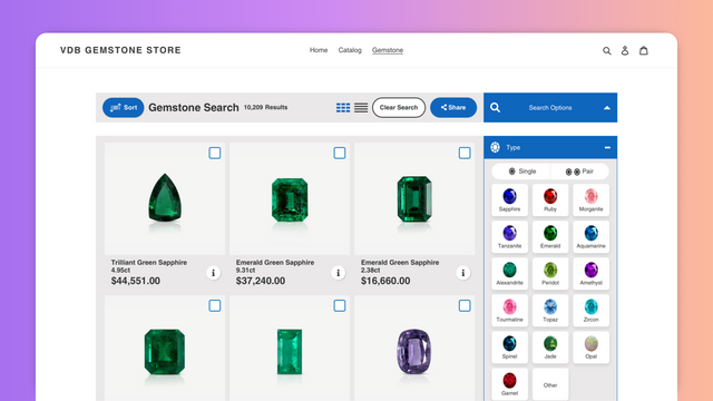 Gemstone Search & Results