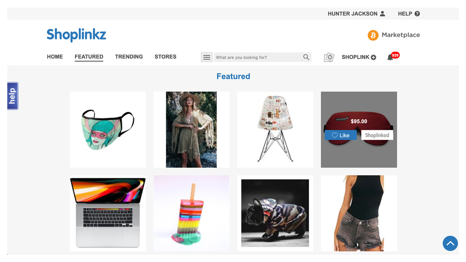Shoplinkz - Social-Commerce-Plattform - Ausgewählte Produkte