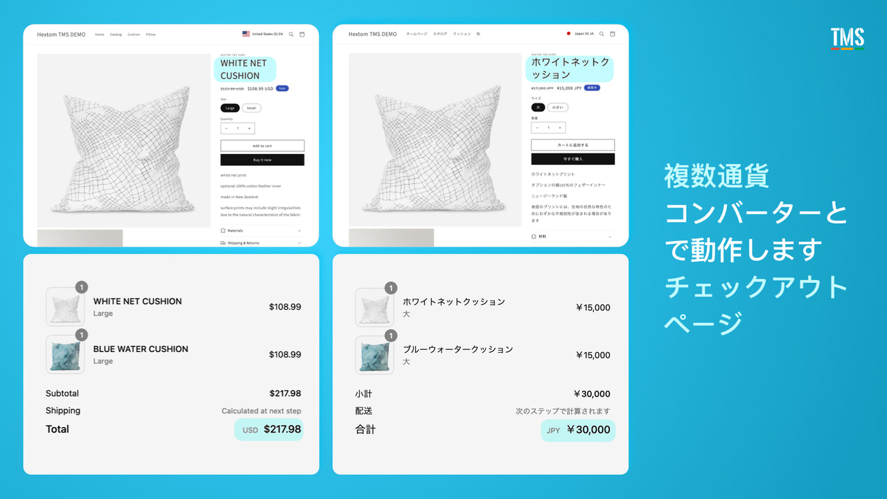 Shopifyアプリ：私のストアを翻訳する - 多言語通貨対応