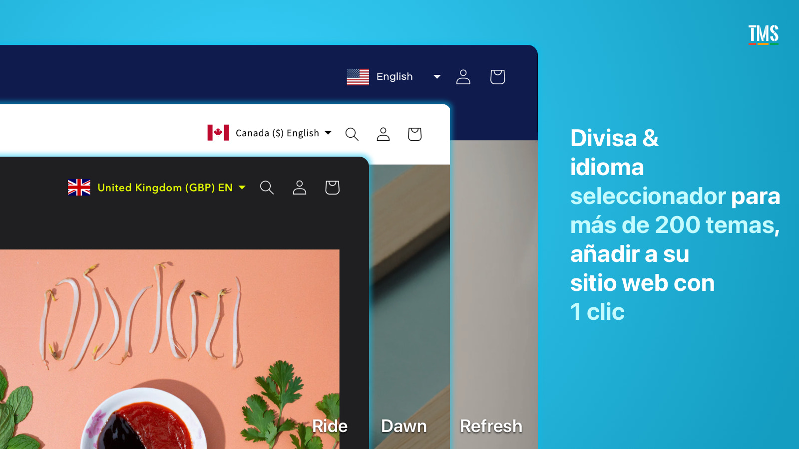 Aplicación Shopify: Traduce mi tienda - Localización multidivisa