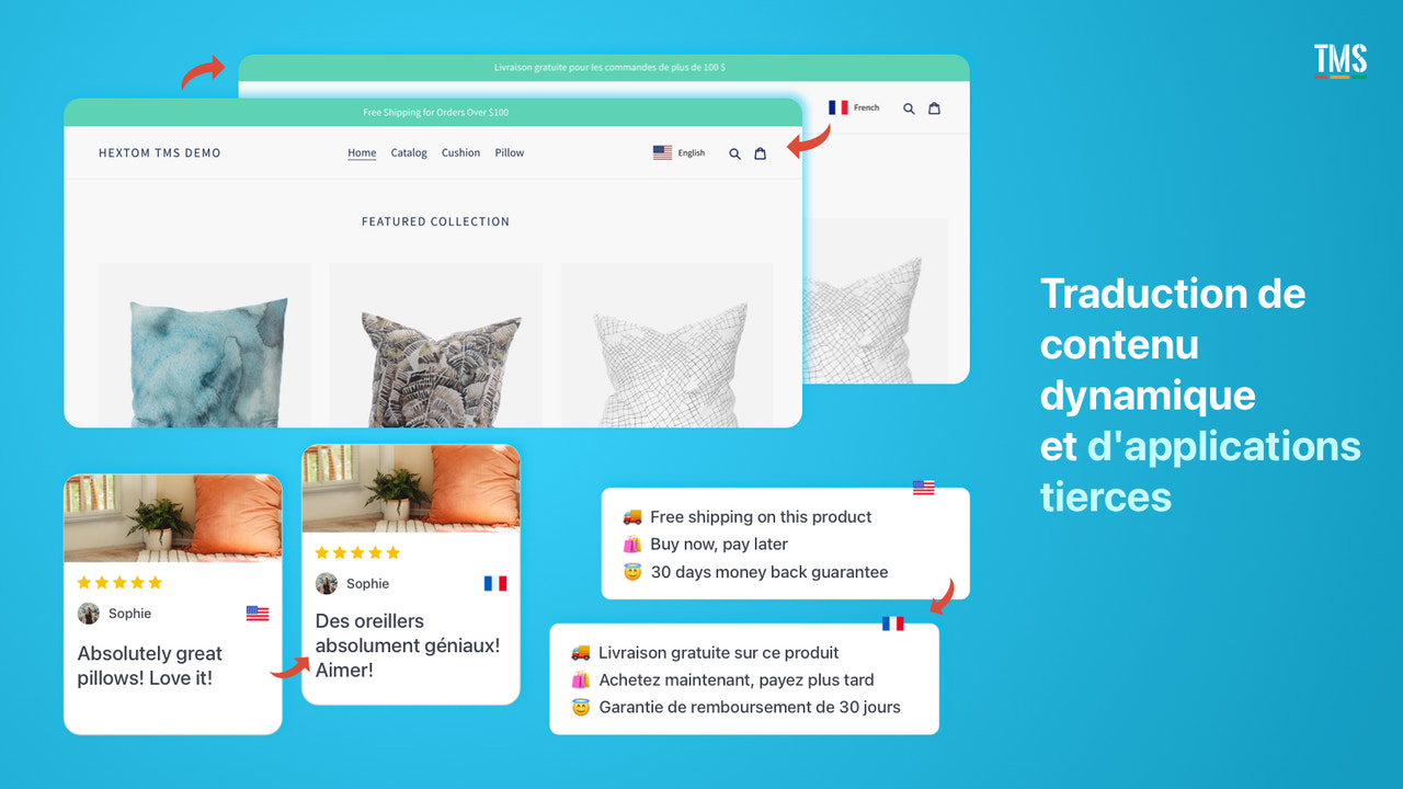 Shopify App - Localisation multi-devises de Translate My Store 