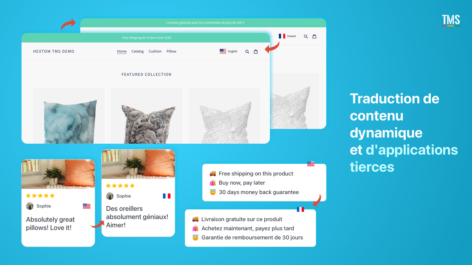 Shopify App - Localisation multi-devises de Translate My Store 