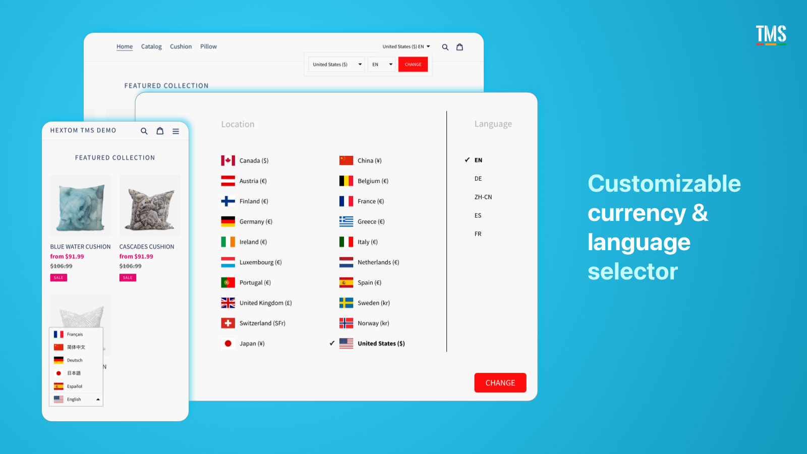 Shopify App: Translate My Store - Multi-Valuta Lokalisering