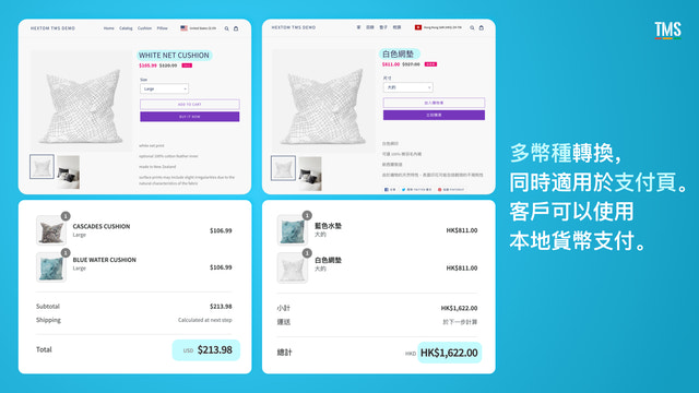Shopify App - Translate My Store by Hextom，網店本地化，翻譯，多幣種，跨境電商