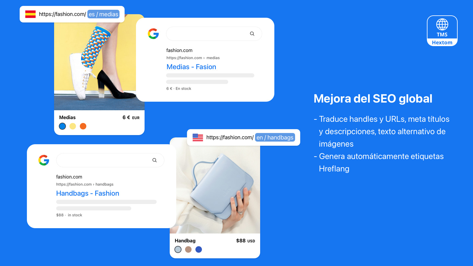 Hextom: Traducción y Moneda, localización para tiendas Shopify