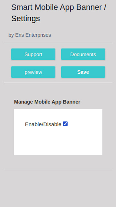 Smart Mobile App Banner