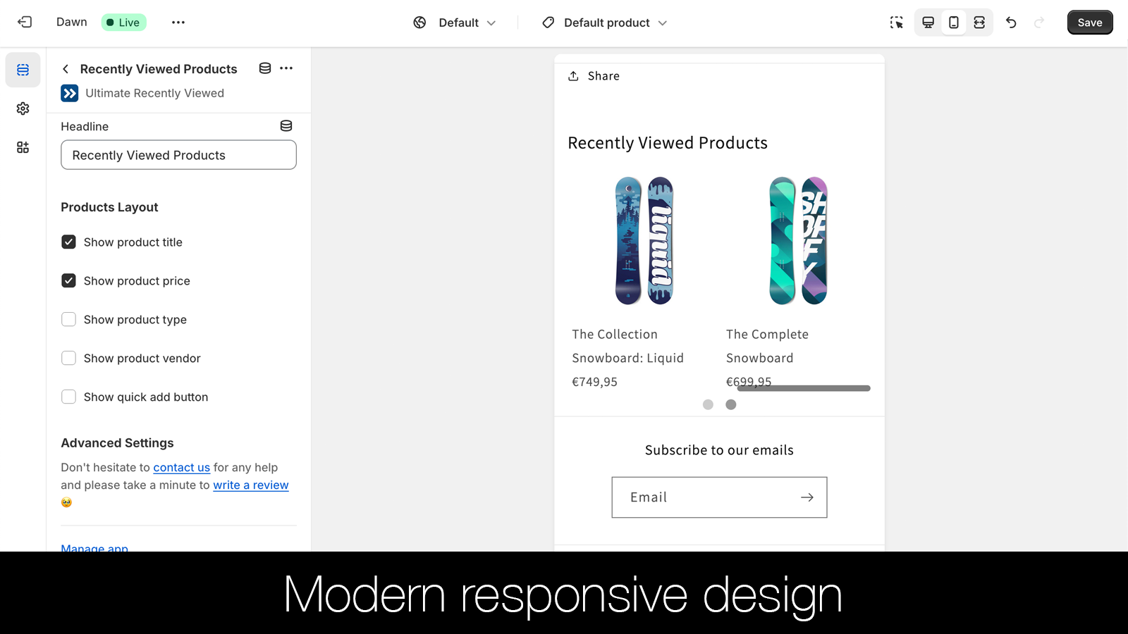 Design responsivo moderno