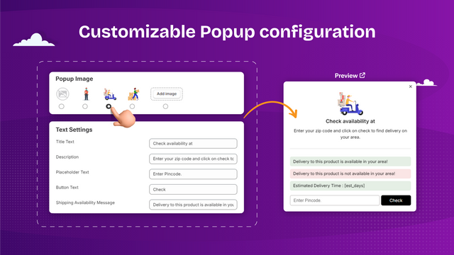 Configuraciones de Popup Personalizables