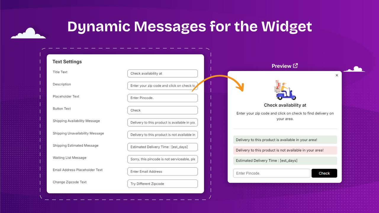 Gestiona Mensajes Dinámicos para el Widget