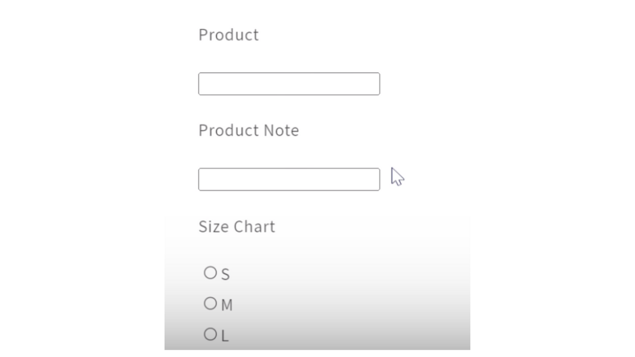 Produktvarianten im Store mit Hilfe der App