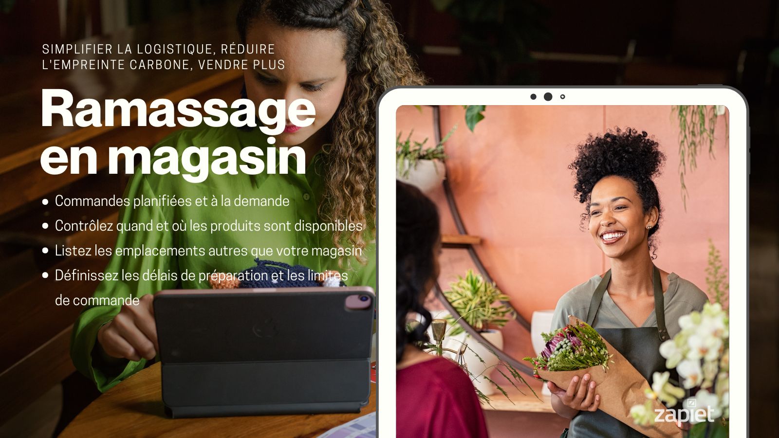 Sélecteurs de date et d'heure de ramassage en magasin