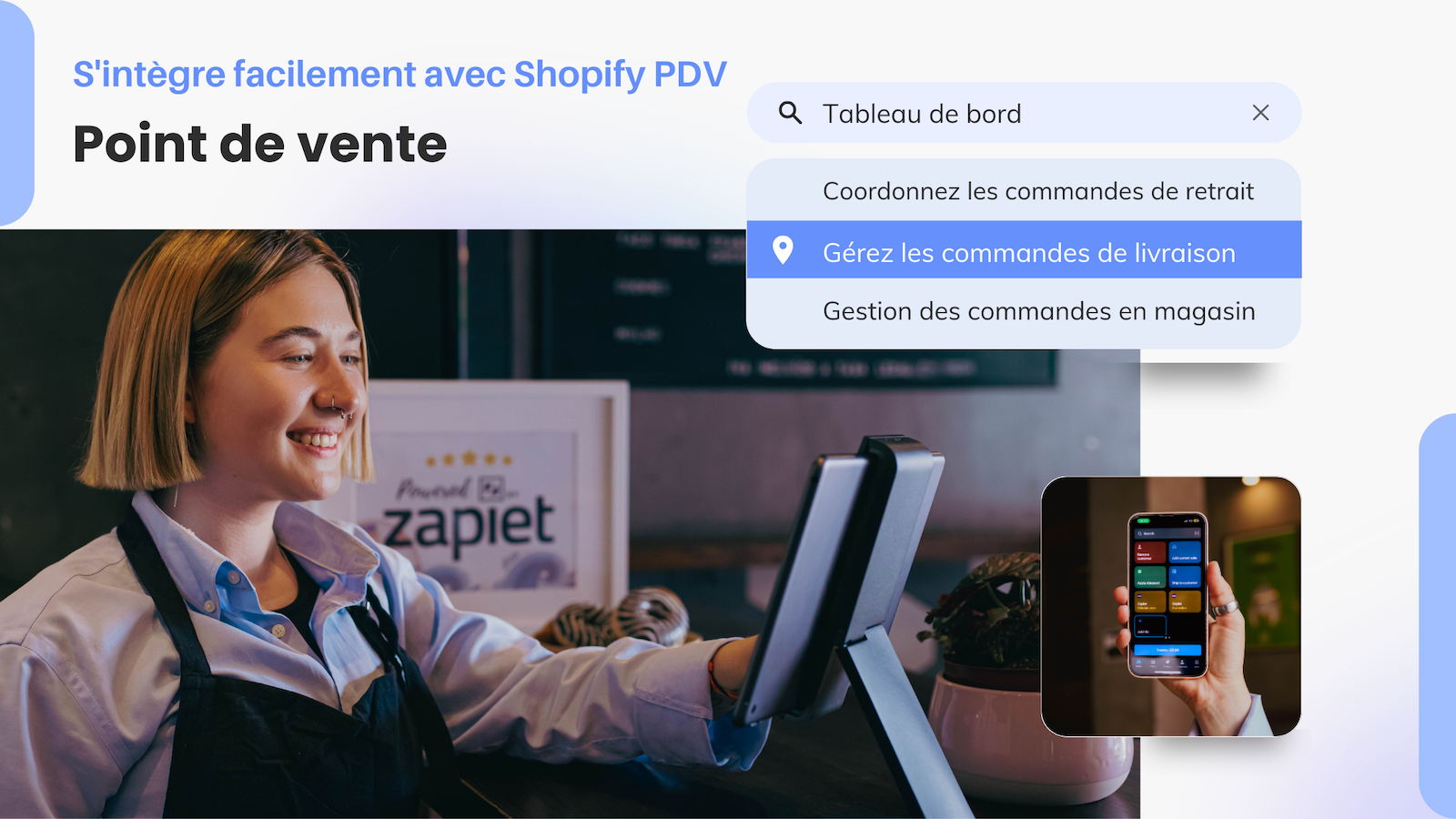 Commandes de ramassage et livraison sur Shopify POS