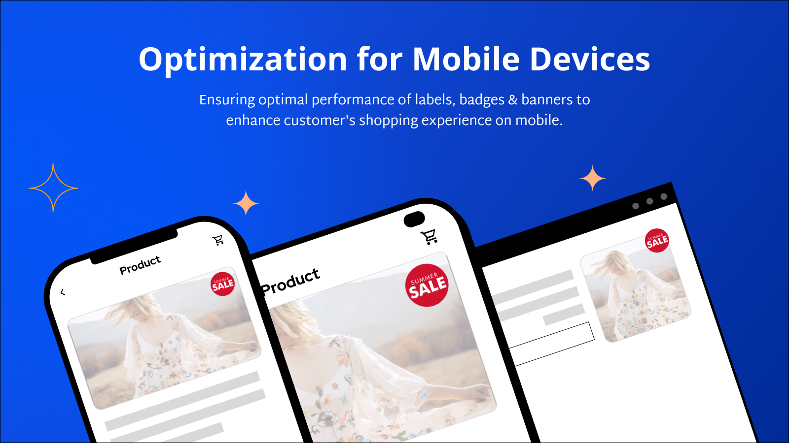 Ensure optimal performance of labels, badges & banners on mobile
