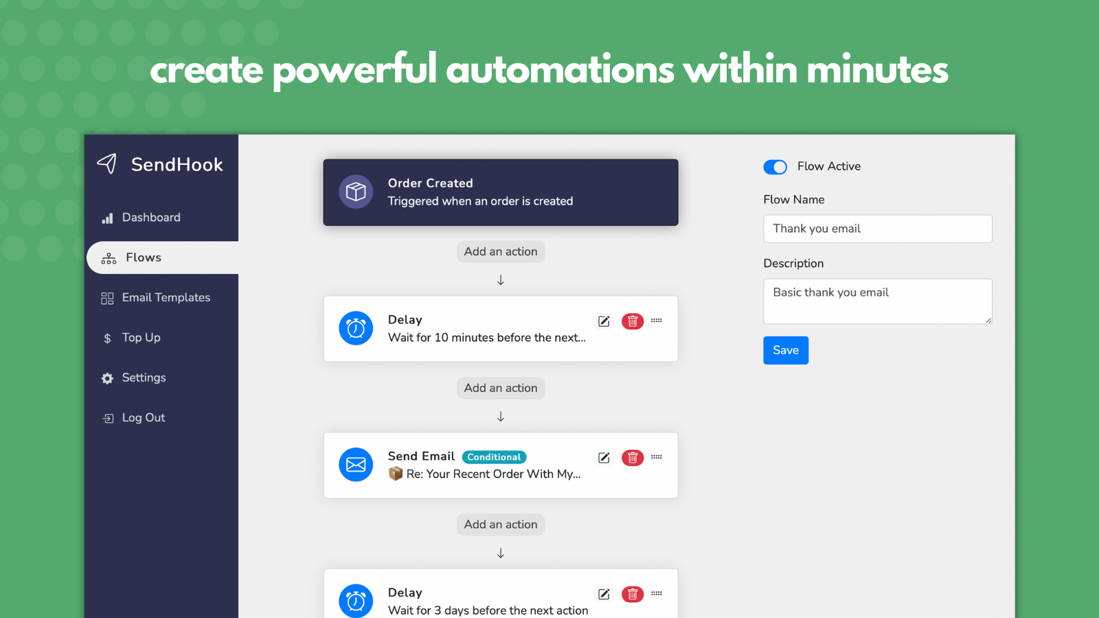 SendHook ‑ Email Automation Screenshot