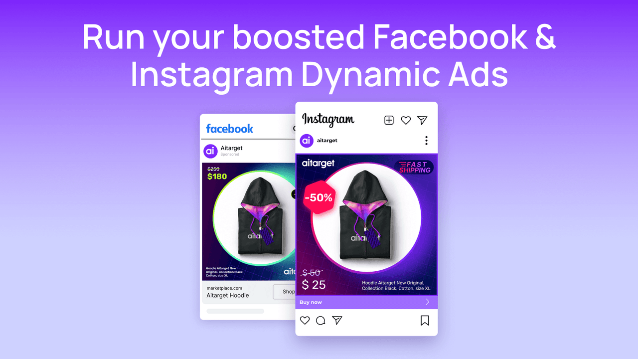 Lancez vos publicités dynamiques Facebook & Instagram boostées