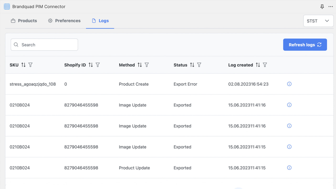 Activity logs