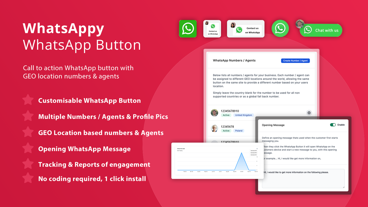 WhatsAppy ‑ WhatsApp Button Screenshot