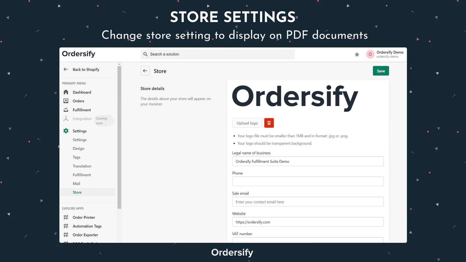 Ordersify Pick, Pack & Fulfill Screenshot