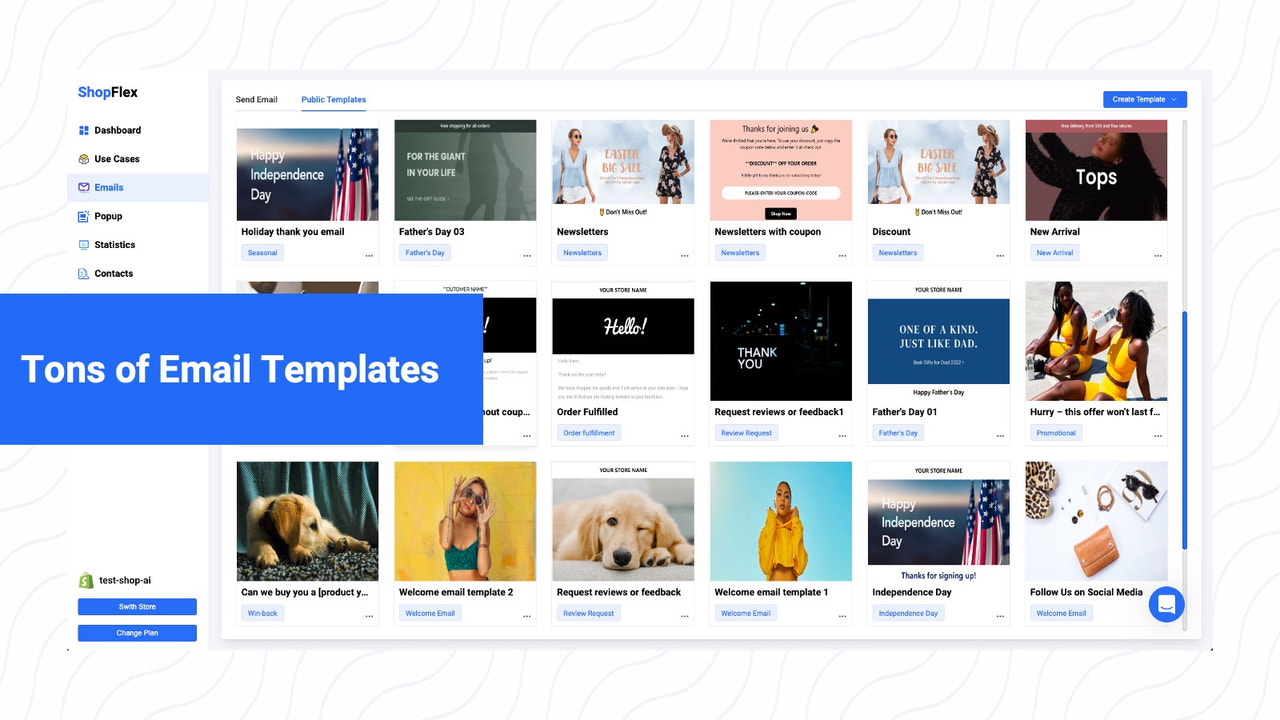 Tons of email templates