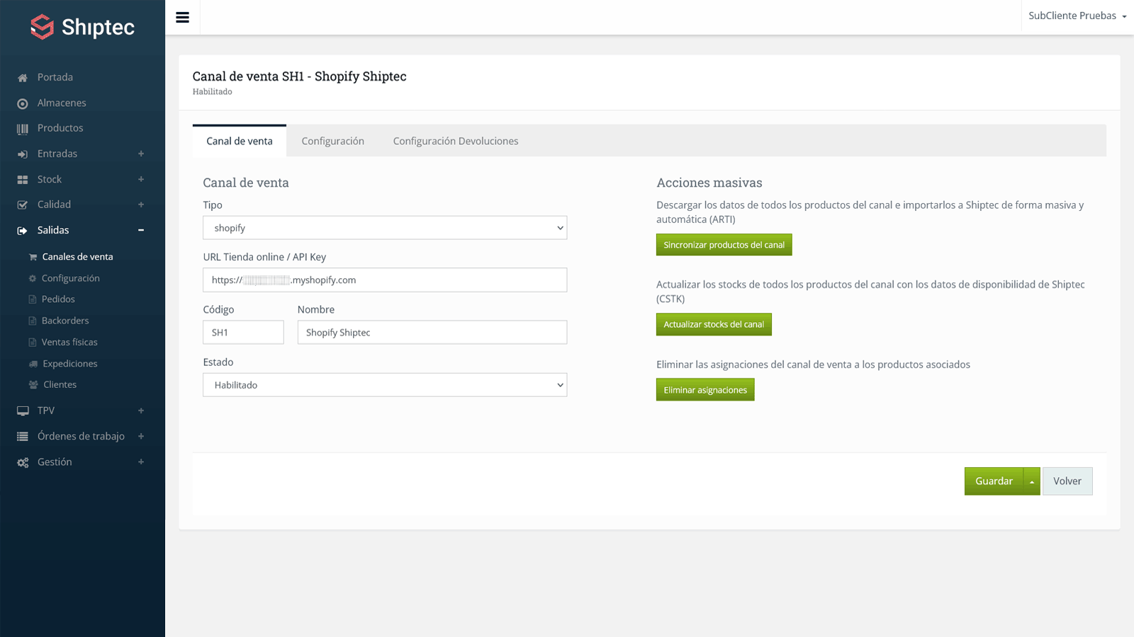 Canales de ventas de Shiptec