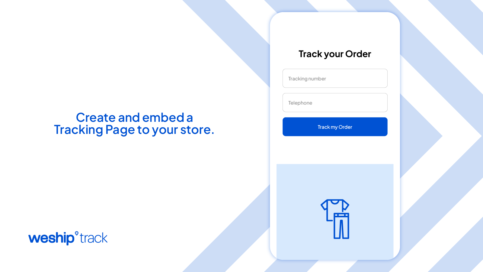 Store Tracking Page Integration