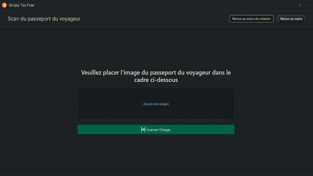 Scan du passeport du voyageur