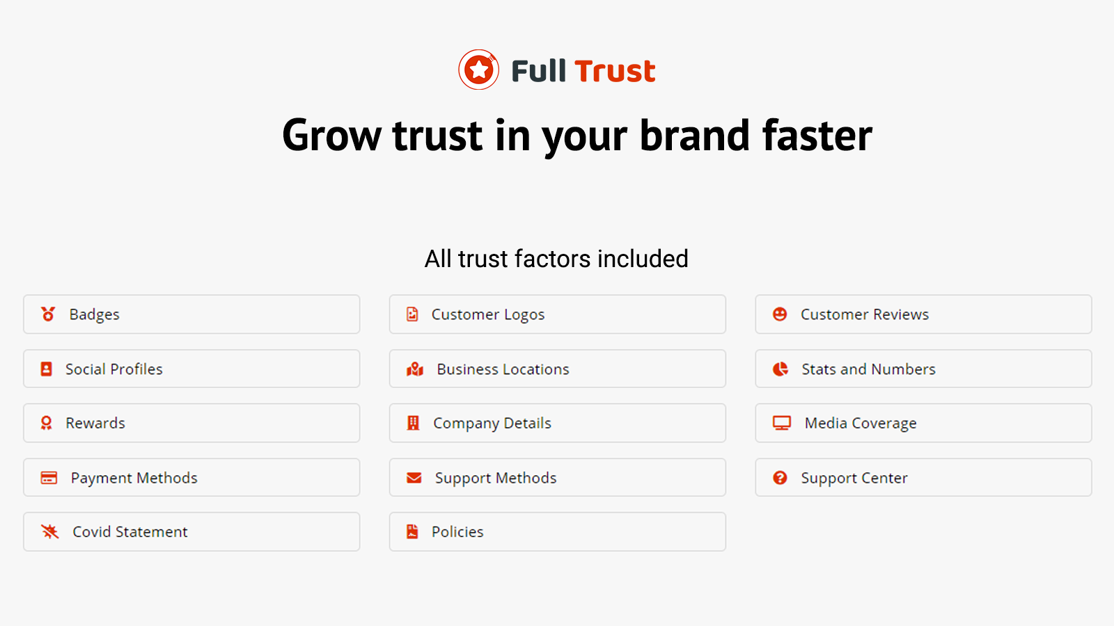 Full Trust - Alle Vertrauensfaktoren enthalten