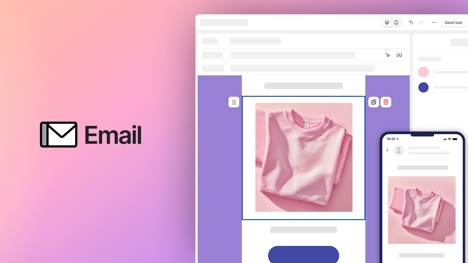Shopify email for desktop and mobile