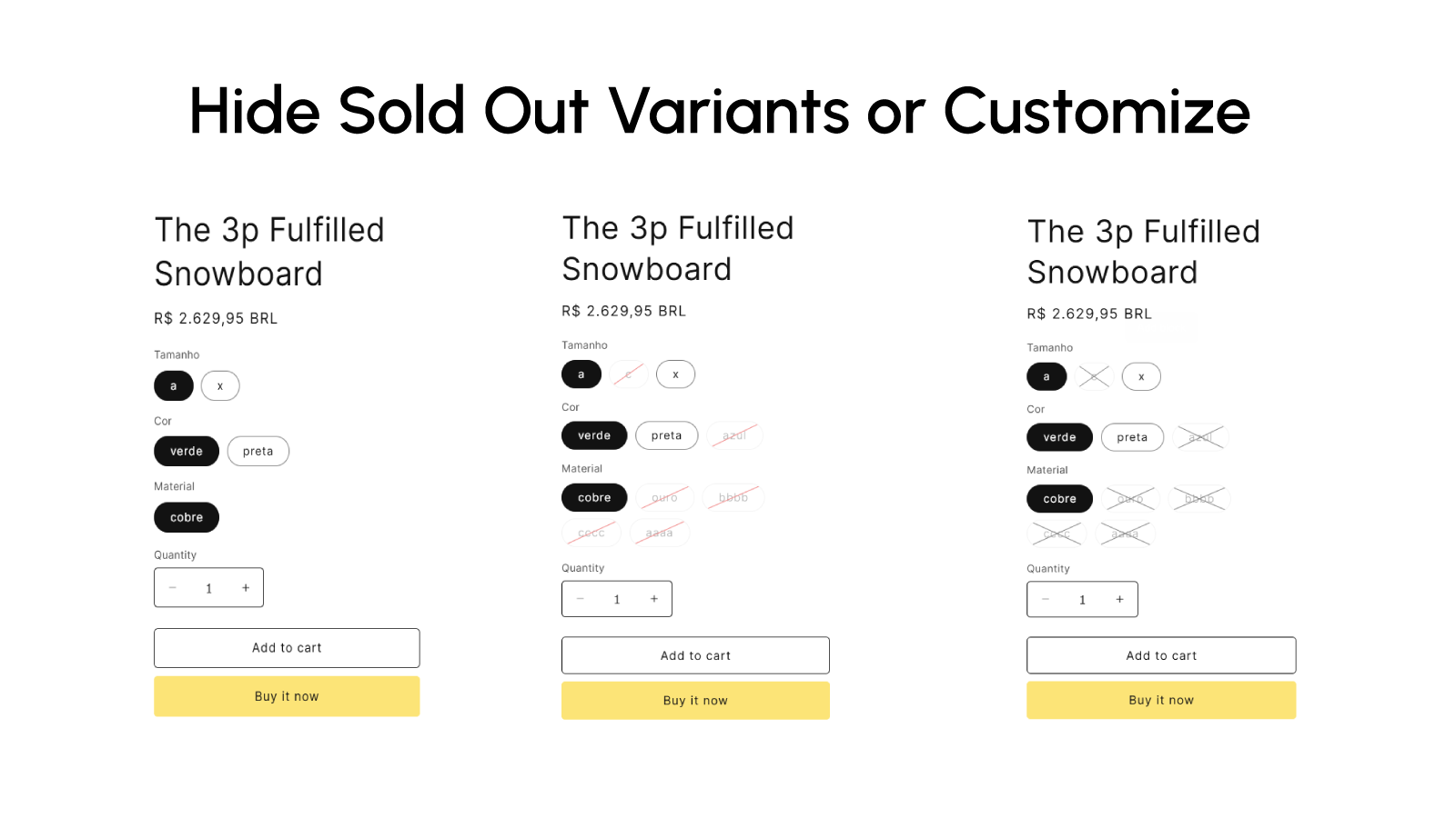 hide sold out variants or customize shopify