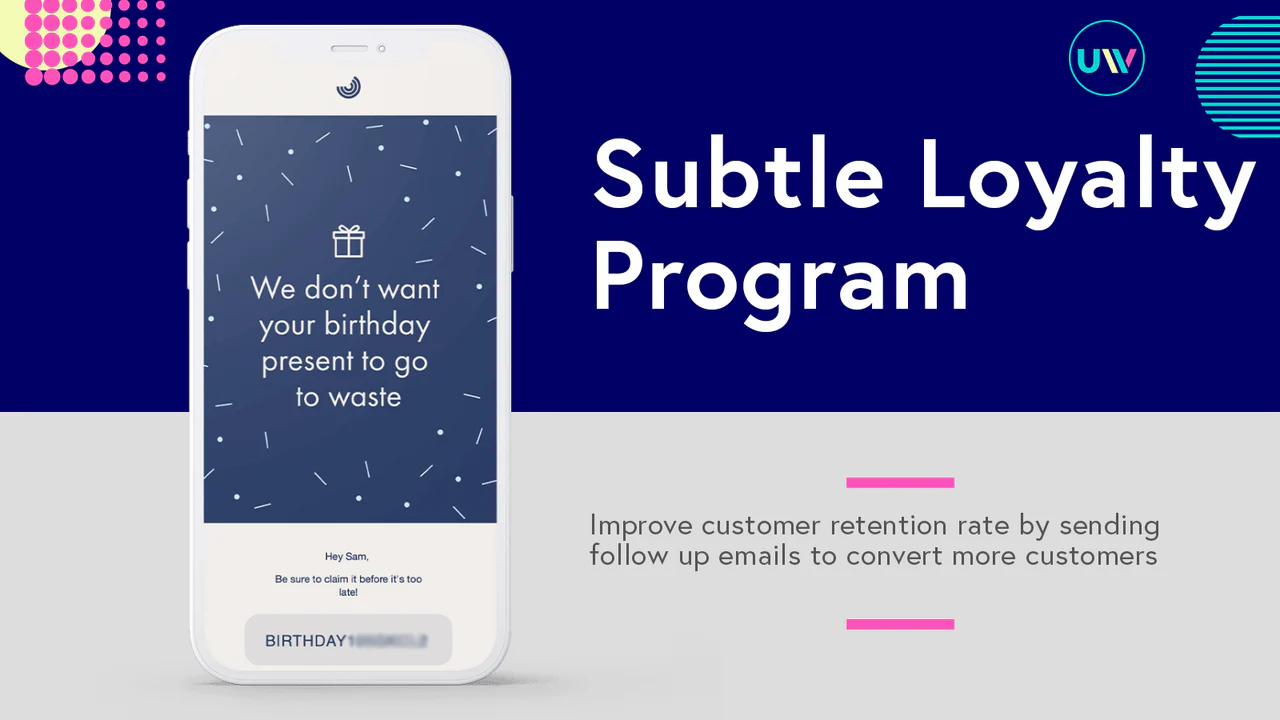 Emails d'anniversaire Shopify avec liens de réduction