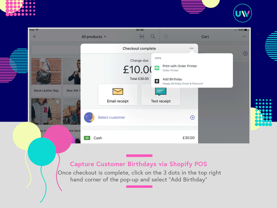 Add the Customer's Birthday once checkout is complete