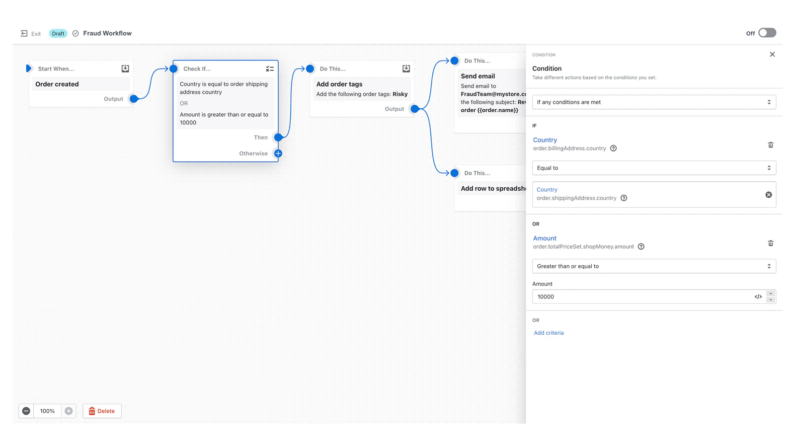 Maak gebruik van krachtige voorwaardelijke logica om complexe workflows te bouwen