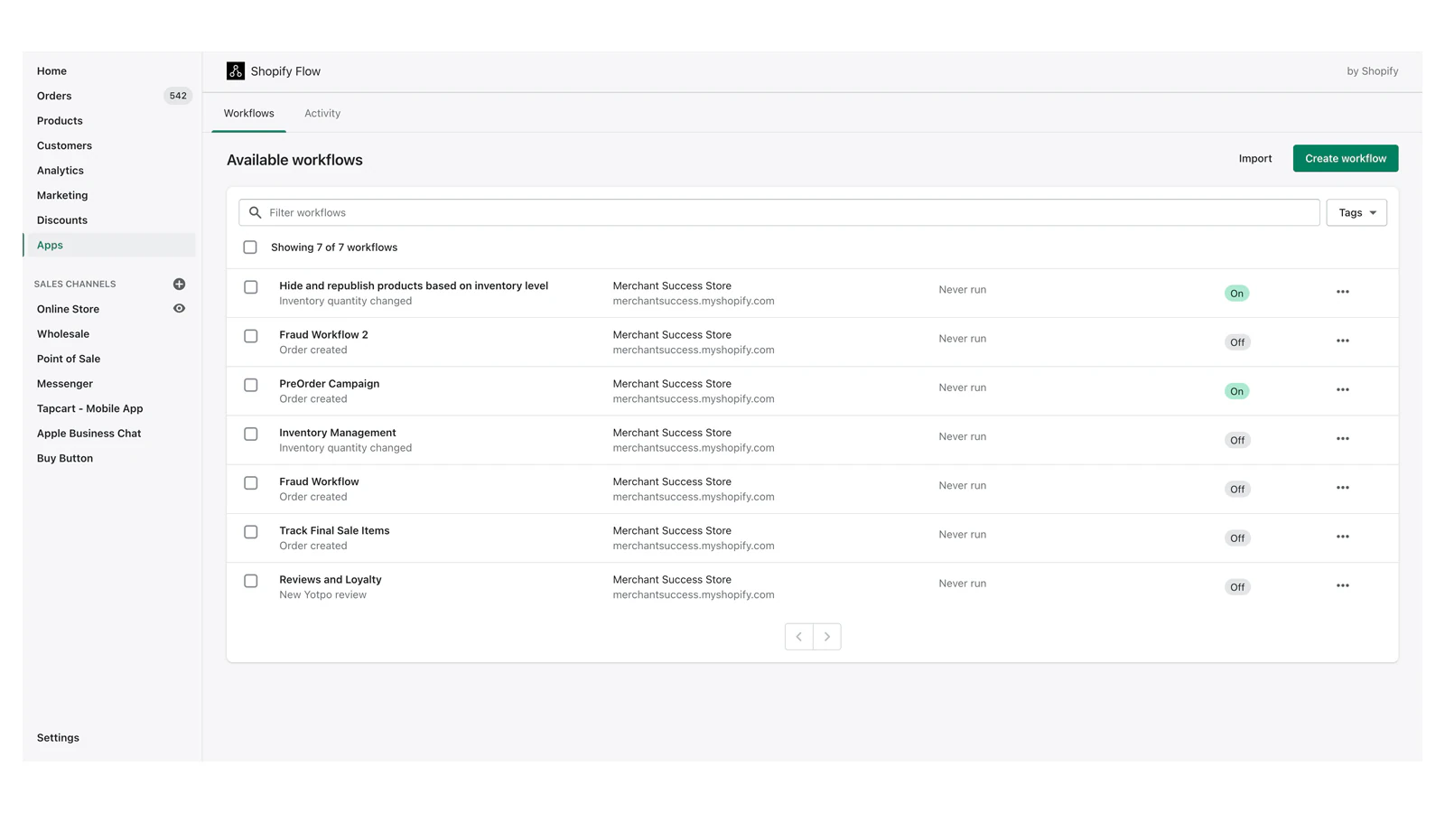 Gain insight into workflows by tracking status and performance