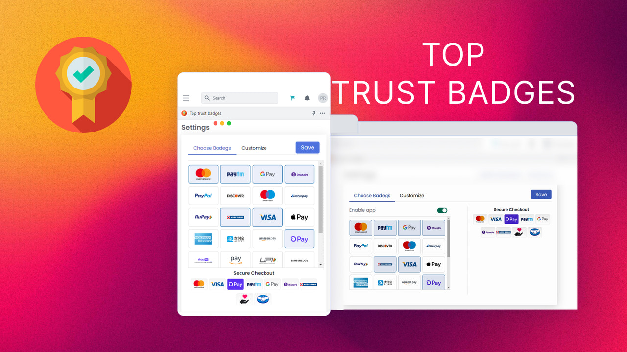 Top Trust Badge Screenshot